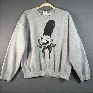 Hey Arnold! Sweatshirt Sweater - Nickelodeon - Gerald - Medium - Good Condition